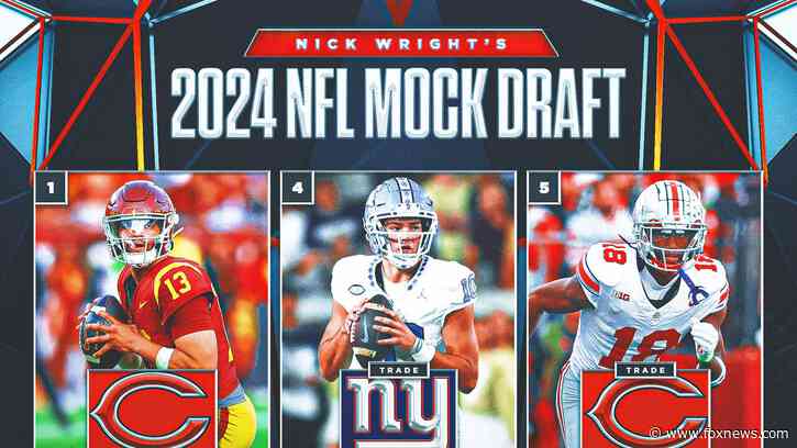 NFL mock draft: Nick Wright has Bears pair Caleb Williams, Marvin Harrison Jr.