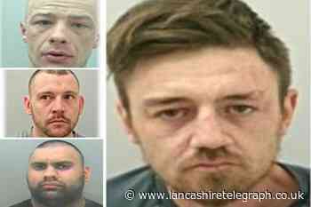 The four most wanted men this week in East Lancashire