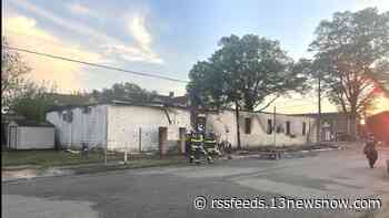 2-alarm fire destroys vacant church in Newport News