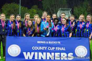 Harwell and Hendred U15 girls football team win county cup