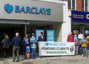 Colchester activists target Barclays branch in Clacton