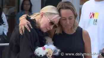 Emotional scenes as Ash Good's grieving family break down at Westfield Bondi Junction stabbing memorial