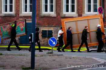 Copenhagen fire: Civilians rush to rescue valuable paintings from inside burning stock exchange