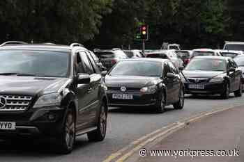 Crash on A1237 in York  at Hopgrove ring road roundabout