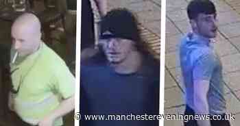 Police want to speak to these three men over an attack in a pub