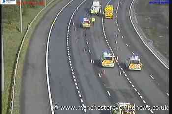 Motorway traffic mayhem as multi-vehicle collision closes 4 lanes with MILES of congestion