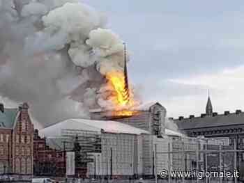 "Come a Notre Dame". Incendio alla vecchia Borsa di Copenhagen | Video