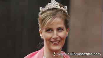 Duchess Sophie was dripping in diamonds in bridal tiara and hot pink wedding guest dress