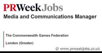 The Commonwealth Games Federation: Media and Communications Manager