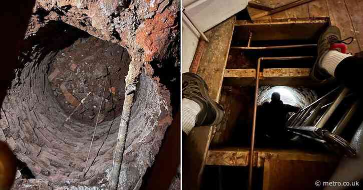 Couple find secret 10ft well hidden beneath their living room floor