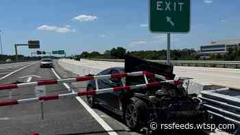 FHP: Driver on Selmon Expressway injured after driving into closed entrance ramp