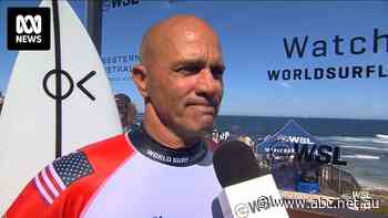 Kelly Slater holds back tears as he talks about the end of his legendary surfing career at Margaret River