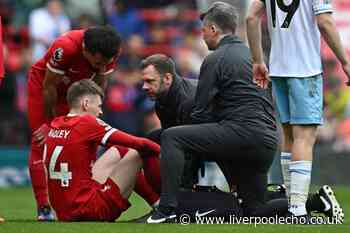 Conor Bradley injury latest as Liverpool discover full extent of ankle issue