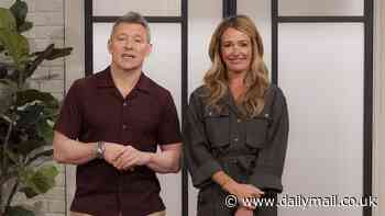 This Morning host Cat Deeley looks radiant as she puts on a leggy display in a khaki shirt dress