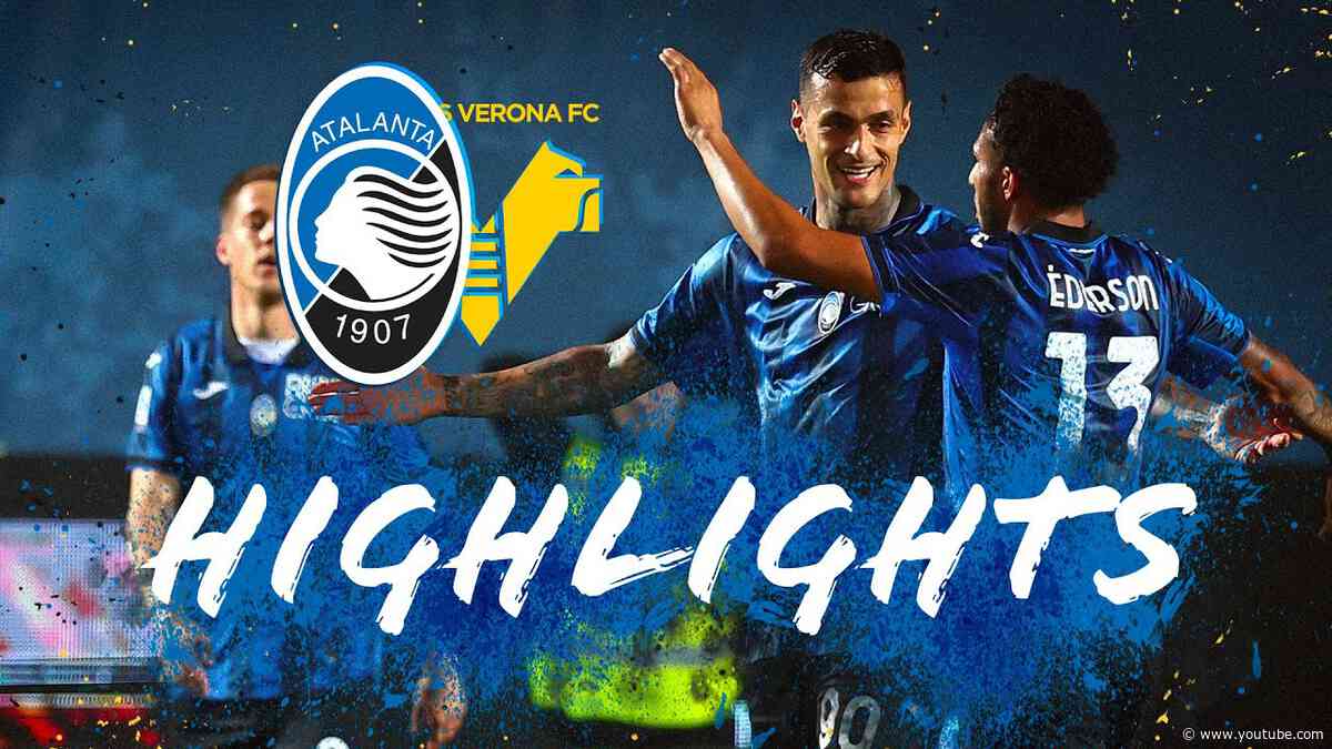 SCAMACCA+ÉDERSON nel 1° tempo, ma la ripresa è gialloblù 😕 | Atalanta-Hellas Verona 2-2 | Highlights