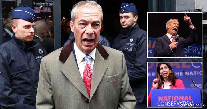 Police turn up to shut down conference while Nigel Farage was giving speech