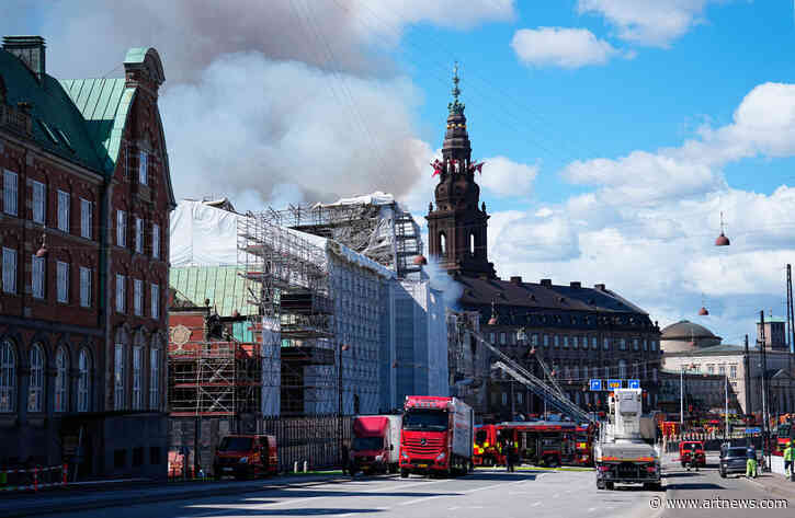 Fire at Copenhagen’s Art-filled Stock Exchange, Israeli Artist Shuts National Pavilion, Controversial ‘Vessel’ Reopens, and More: Morning Links for April 16, 2024