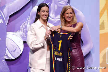 Caitlin Clark selected by Indiana Fever with the No. 1 pick in WNBA draft
