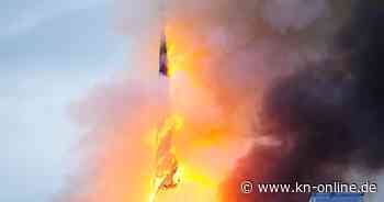 Brand in Kopenhagen: Historische Börse in Flammen – Turm eingestürzt