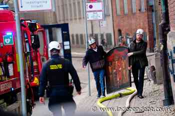Copenhagen fire: spire of historic stock exchange collapses in inferno