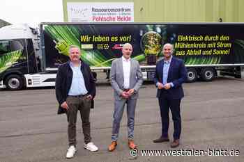 Hille: erster E-Lastwagen transportiert Ersatzbrennstoffe