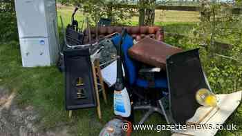 Anger as furniture dumped by roadside near Great Horkelsey