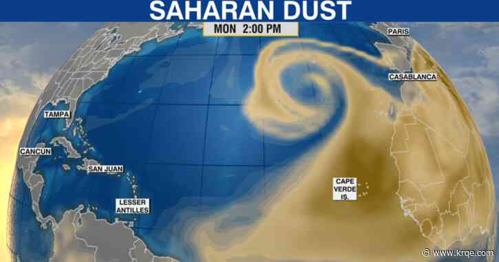 Huge Saharan dust blob cooling the eastern Atlantic