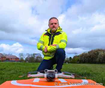 A drone is being used to catch fly-tippers in Herefordshire