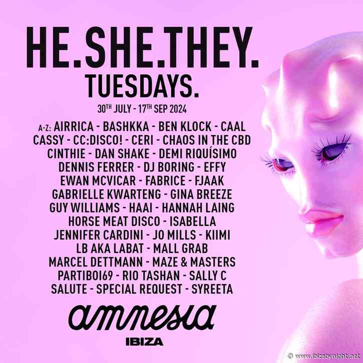 HE.SHE.THEY. Reveals Season-Long Amnesia Residency – Ewan Mcvicar, Marcel Dettmann, Ben Klock, Horse Meat Disco, SYREETA and more!