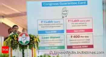 Congress 'guarantee cards' amount to bribery, stop distribution: BJP to EC