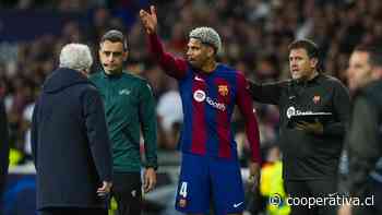 [VIDEO] ¿Fue justa? La expulsión de Ronald Araújo que complicó a FC Barcelona ante PSG