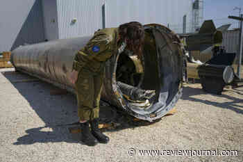 Israeli military displays intercepted Iranian missile