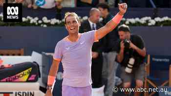 Rafael Nadal 'taking it easy' as he wins comeback match, setting up clash with Aussie number one