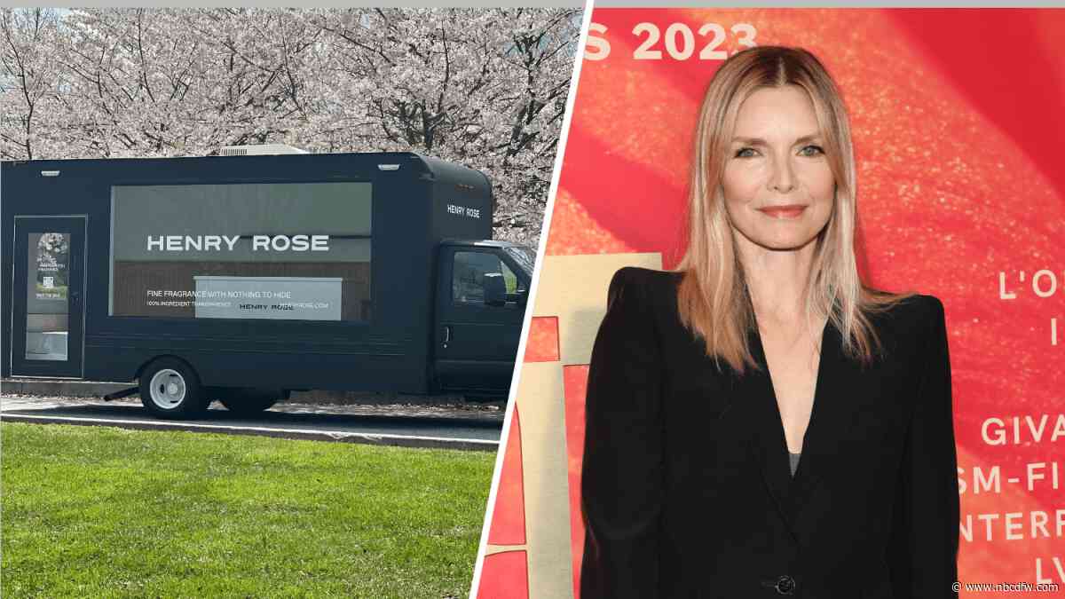 Henry Rose by Michelle Pfeiffer to showcase fragrances in Dallas with glass truck tour