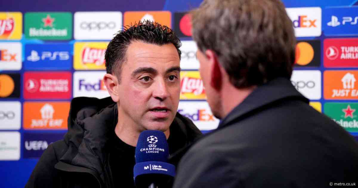 Furious Xavi reveals what he told the referee after Barcelona’s Champions League exit