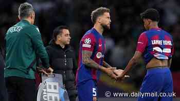 Lamine Yamal's first half withdrawal in Barcelona's Champions League humiliation against PSG will be a 'learning curve' for the 16-year-old, Rio Ferdinand insists, as the youngster is sacrificed after Ronald Araujo red card