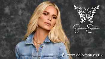 Jessica Simpson rocks double denim look in a promotional shoot for her clothing brand's new collaboration with Walmart
