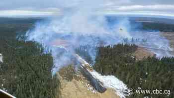 Firefighters battle out-of-control wildfire near Edson, Alta., after natural gas line rupture