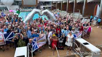 500 Newfoundlanders wound up on the same cruise and it turned into a rocking kitchen party