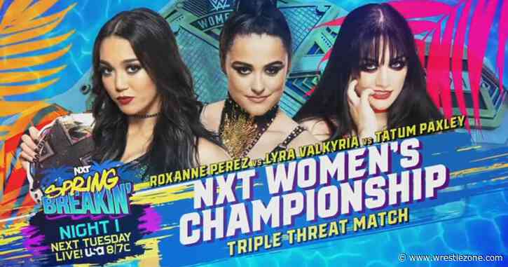 NXT Women’s Title Match, Beach Brawl, More Set For NXT Spring Breakin’ Night One