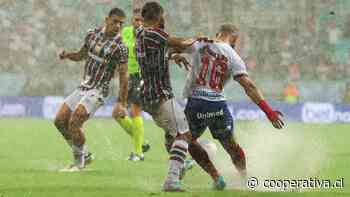 El duelo de Bahía y Fluminense se paró a los 17 minutos por lluvia torrencial