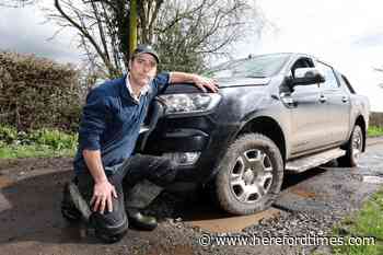 Driver angry about pothole-ridden Herefordshire road