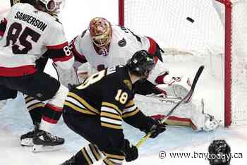 NHL roundup: Senators upset Bruins 3-1 in regular-season finale