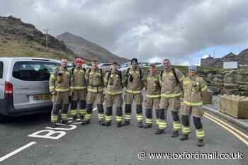 Bicester firefighters take on Snowdon hike for charity