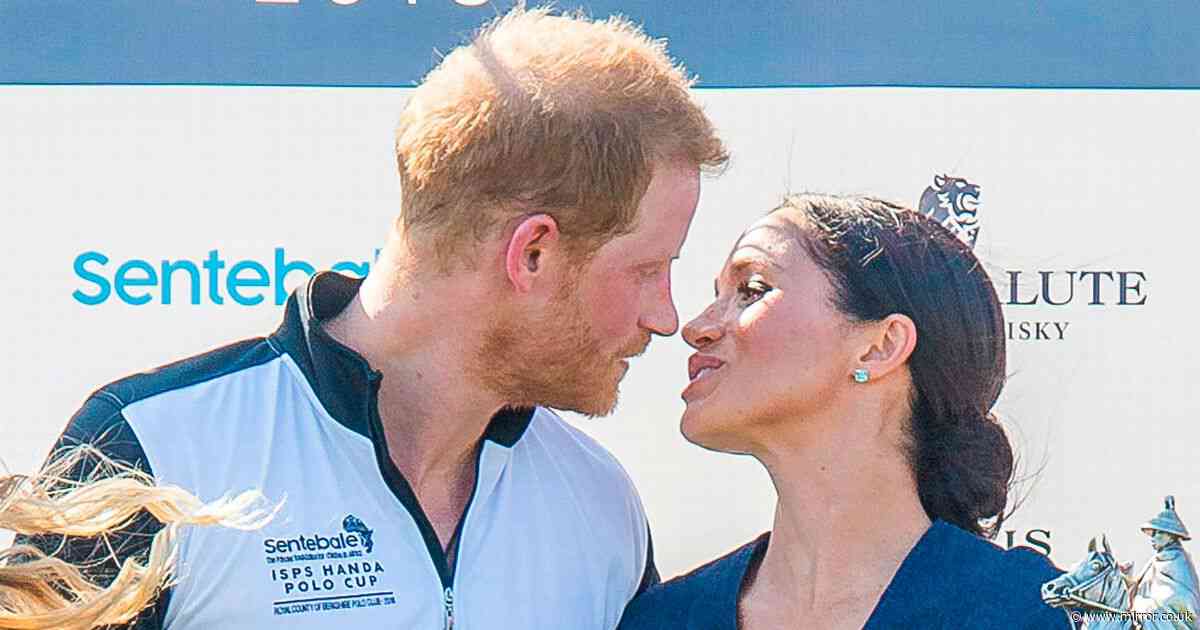 Prince Harry's reaction as Meghan Markle kisses teammate after polo win goes viral