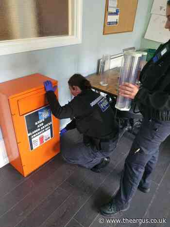 Sussex Police promote use of knife amnesty bins in stations