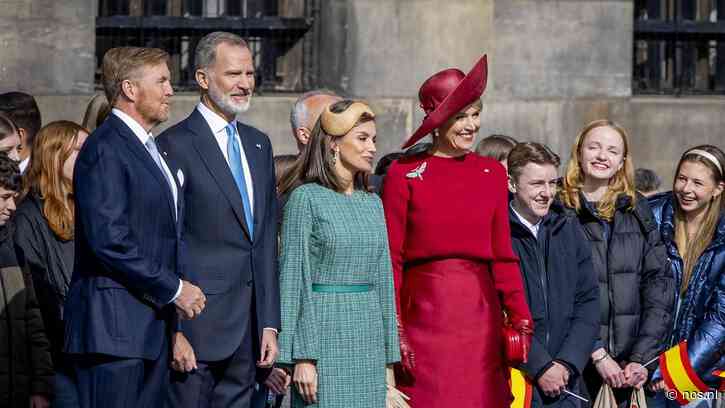 Spaans koningspaar op bezoek in Nederland, met rol Amalia