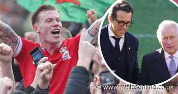 Wrexham player refuses to apologise for singing he 'hates the f***ing King' weeks after Royal visit