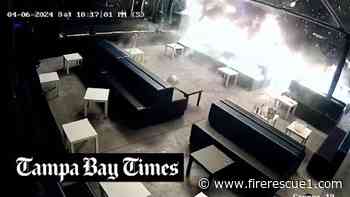 Video shows sparkler igniting Fla. restaurant fire, patrons fleeing