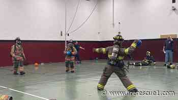 Dodgeball helps N.H. junior firefighters become comfortable with SCBA